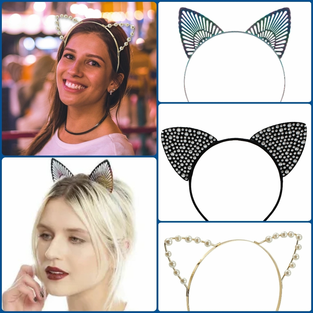 🌷3/$20🌷NWOT Three (3) Cat Ear Headbands